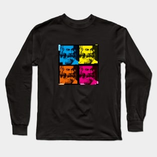 WALT WHITMAN - Poet - Colourful, pop art style illustration Long Sleeve T-Shirt